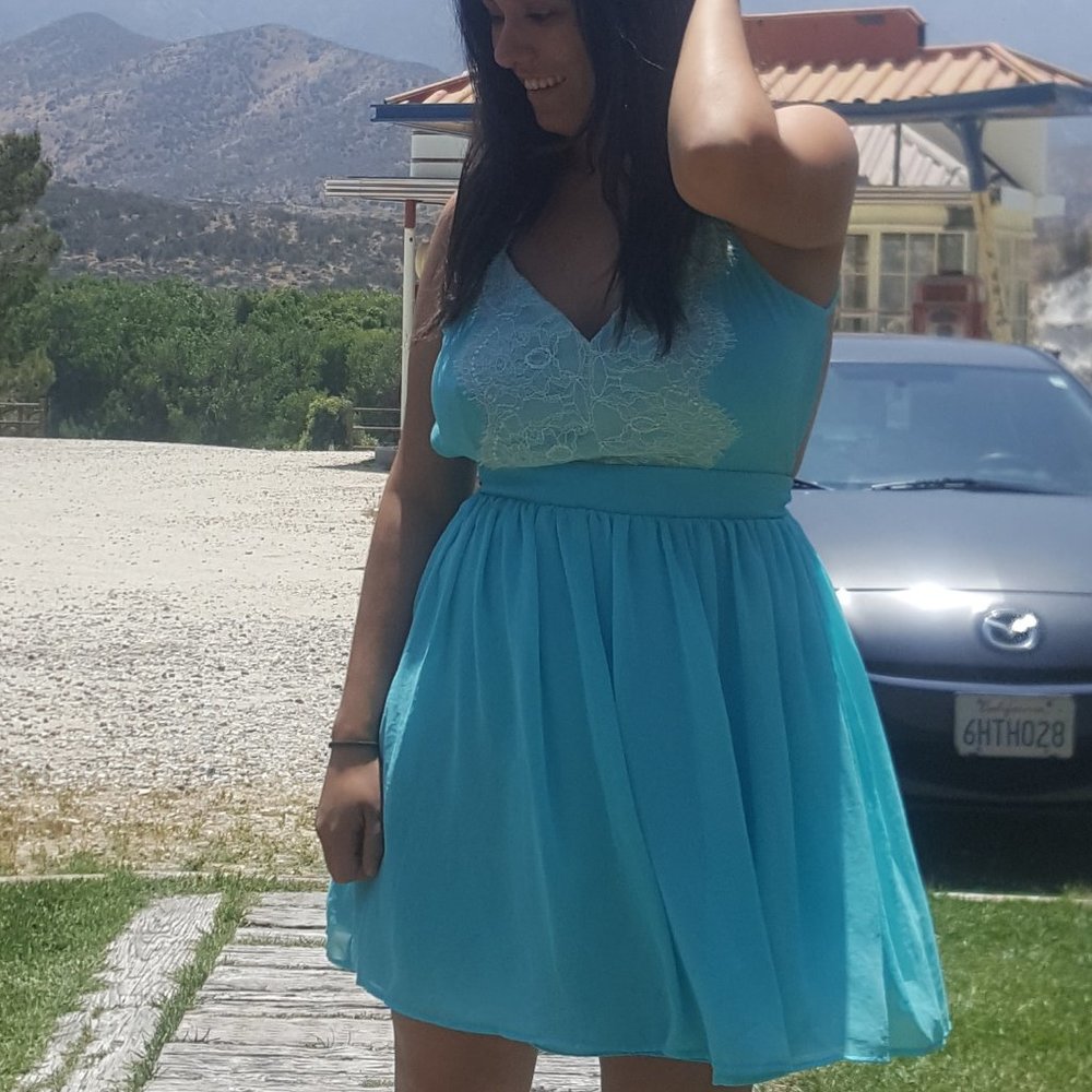 Powdered Blue Dress